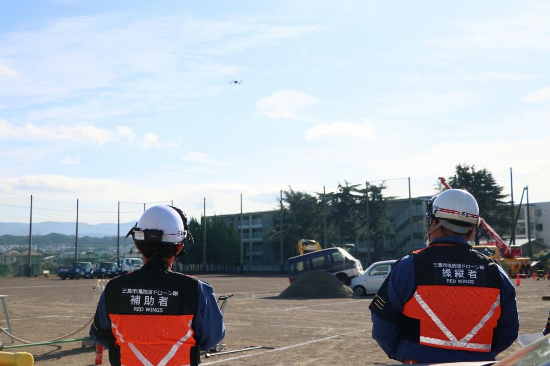 Ｒ4総合防災訓練写真1（ドローン）