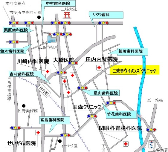 細川歯科医院の地図