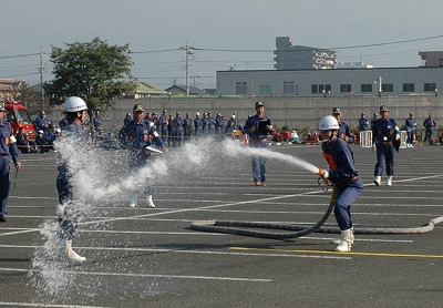 ポンプ操法訓練