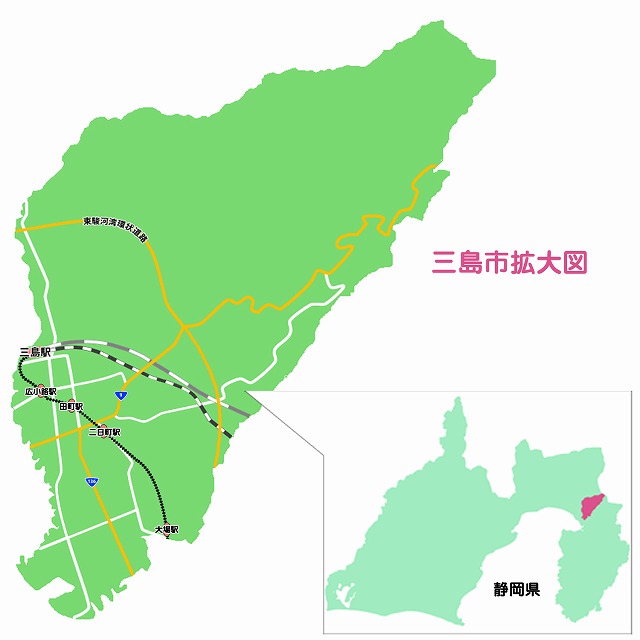 三島市マップ