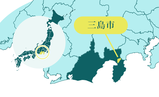 三島市の地図
