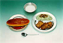 完全給食のはじまり　昭和27年(1952年)の画像