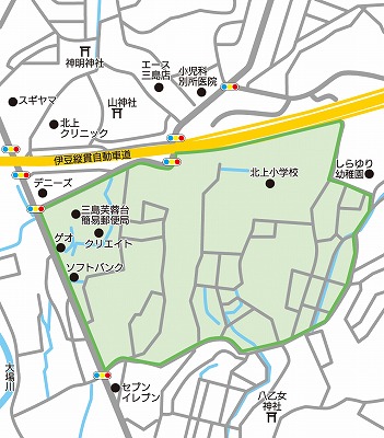 ゾーン30地図（北上小）