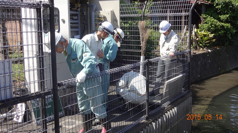 雨水ポンプ施設の点検状況の画像2