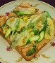 たけのことアスパラのトースト
