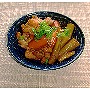 新ごぼうと鶏肉のほうじ茶煮