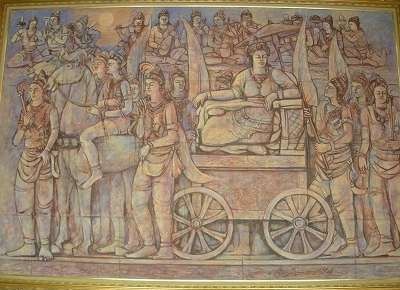 市16aa　日輪ボロブドゥール幻想