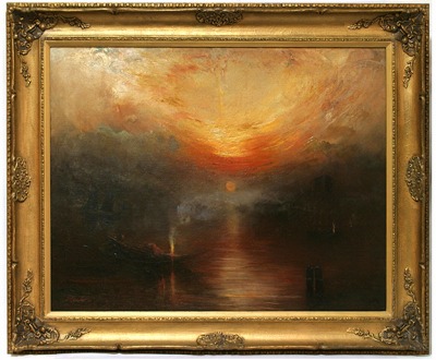 市09aa　栗原忠二　月島の夕