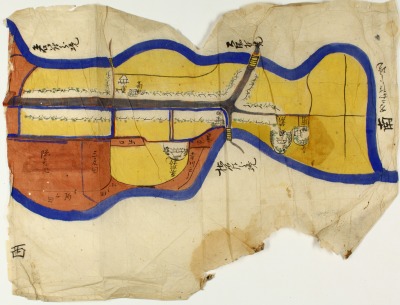 市27aa　落合家文書　村絵図