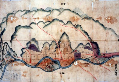 市36aa　佐野村絵図