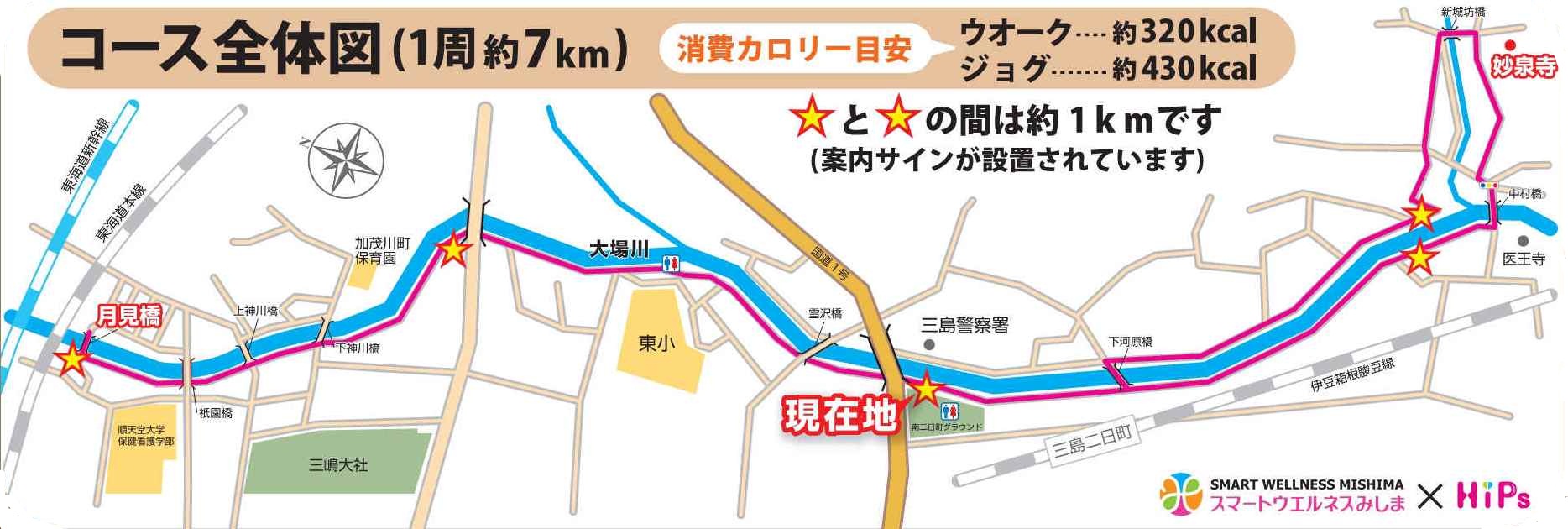 大場川沿いウオーキングコースの画像