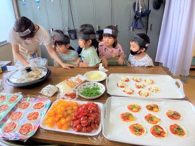 ピザ作りの画像