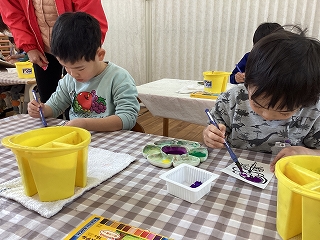 写真：絵手紙教室