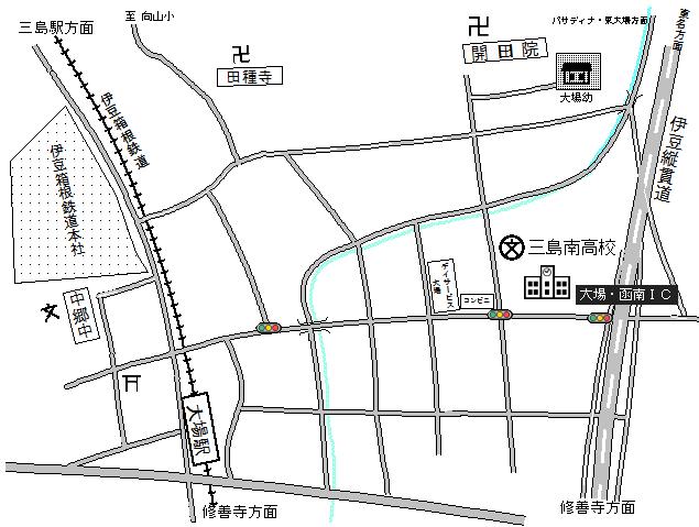大場幼稚園周辺地図