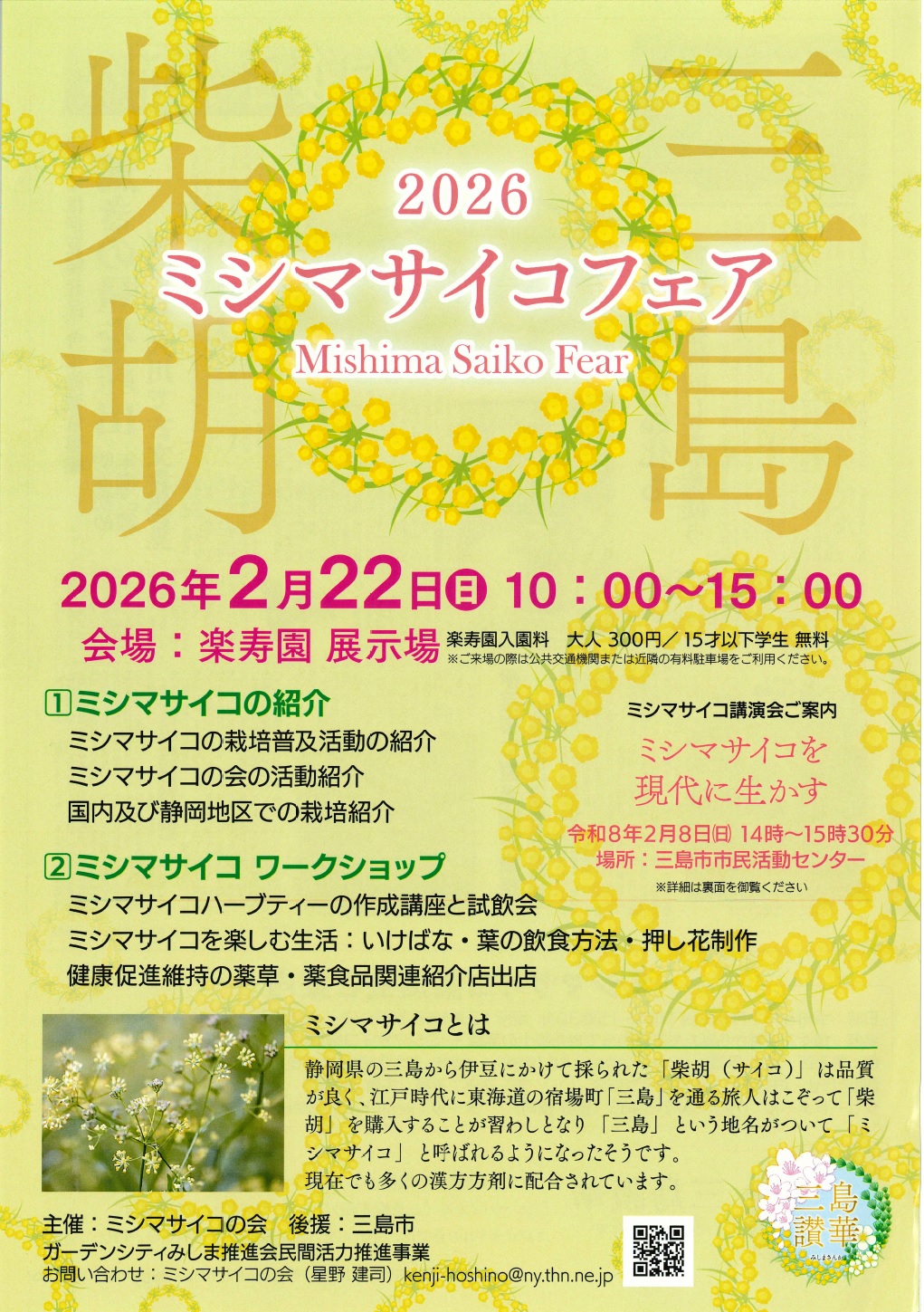 R7 ミシマサイコフェアのチラシ